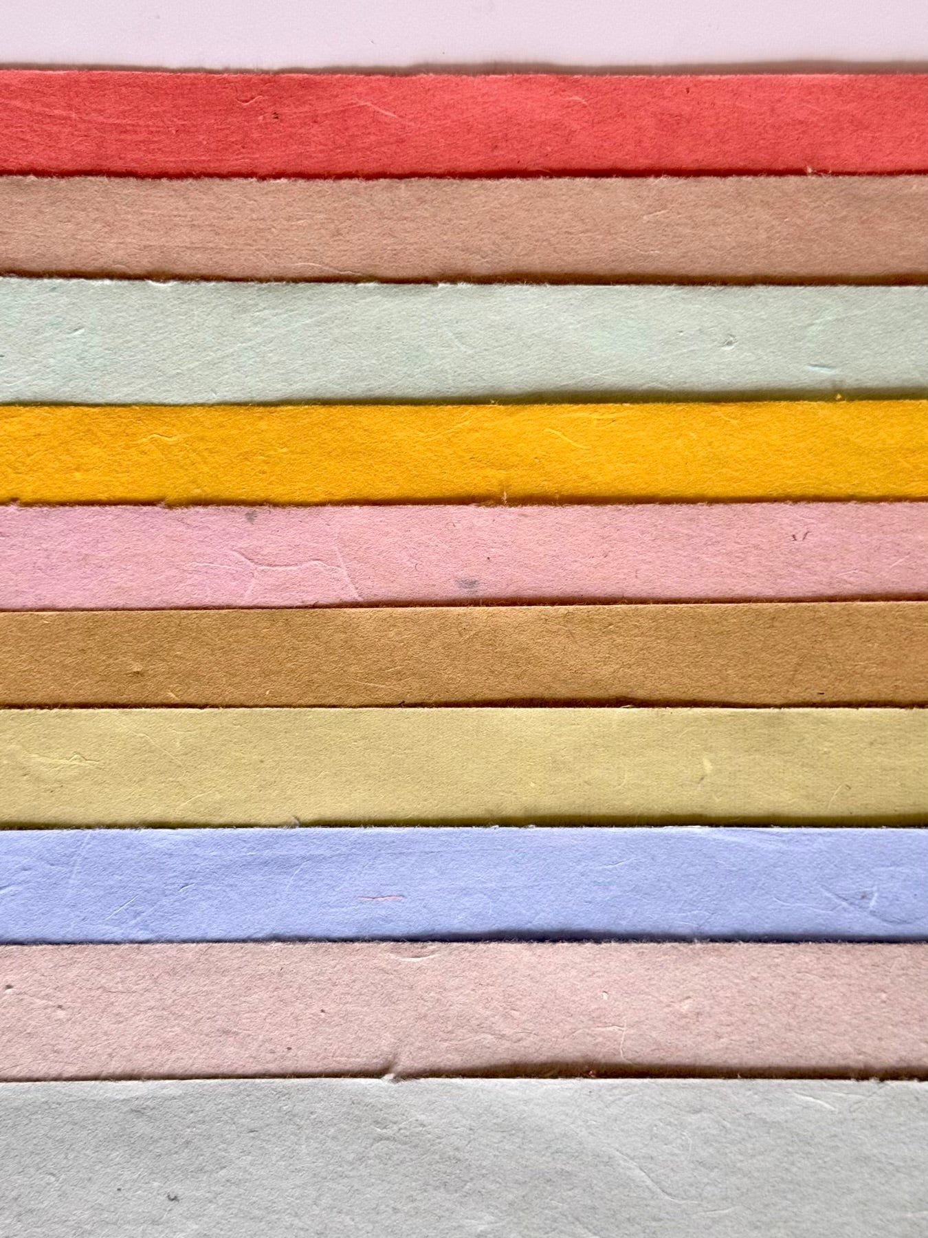 Premium Handmade Coloured Xuan Paper Sampler – 10-Coloured Mulberry Paper (十色楮皮笺) – 20 Sheets