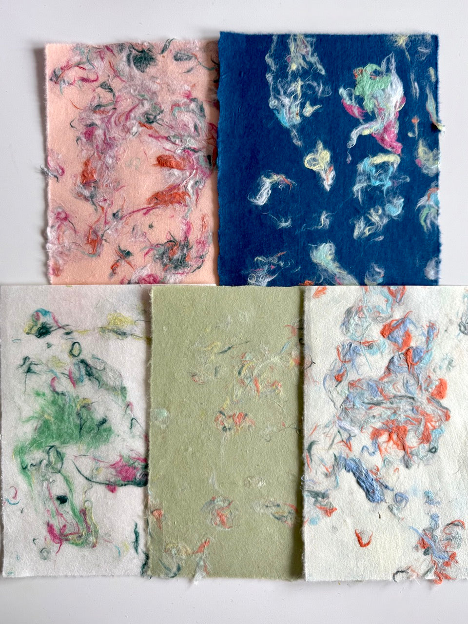Ancient Artwork Inspired Handmade Paper (5 sheets)