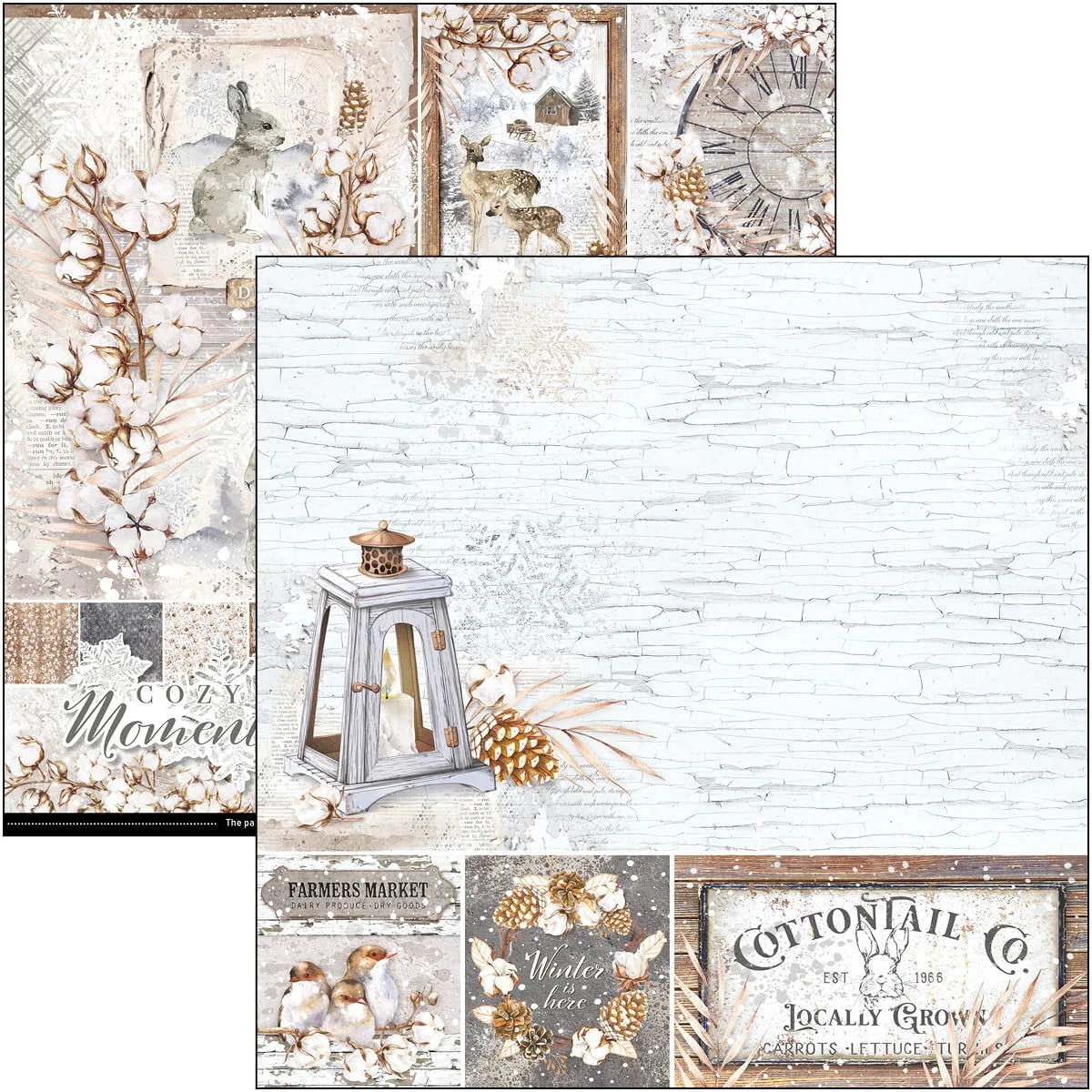 Cozy Moments Patterns Pad 12x12 - 12 Papers