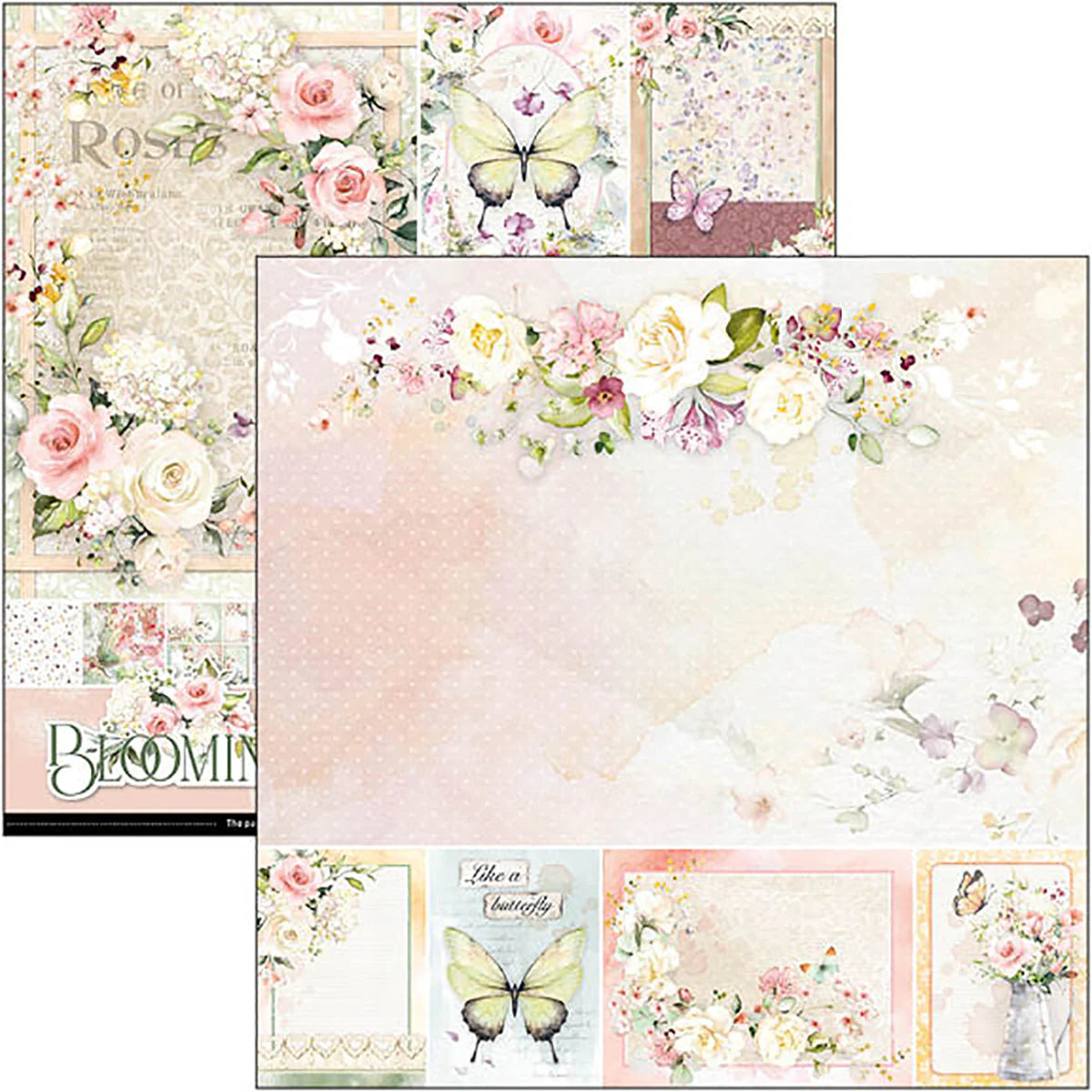Blooming Patterns Pad 12x12 - 12 Papers