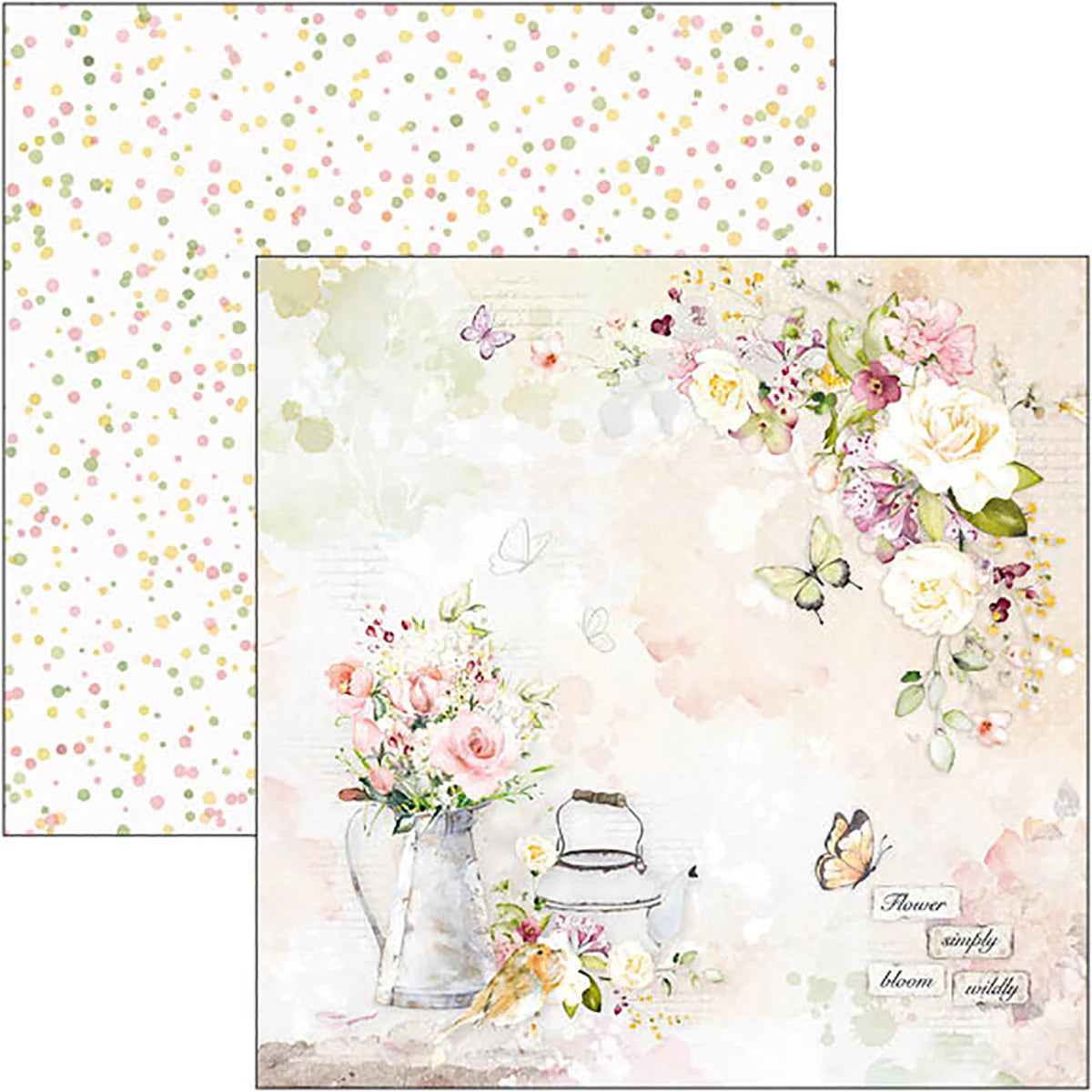 Blooming Patterns Pad 12x12 - 12 Papers