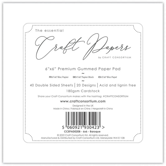 Baroque 6x6 Premium Paper Pad