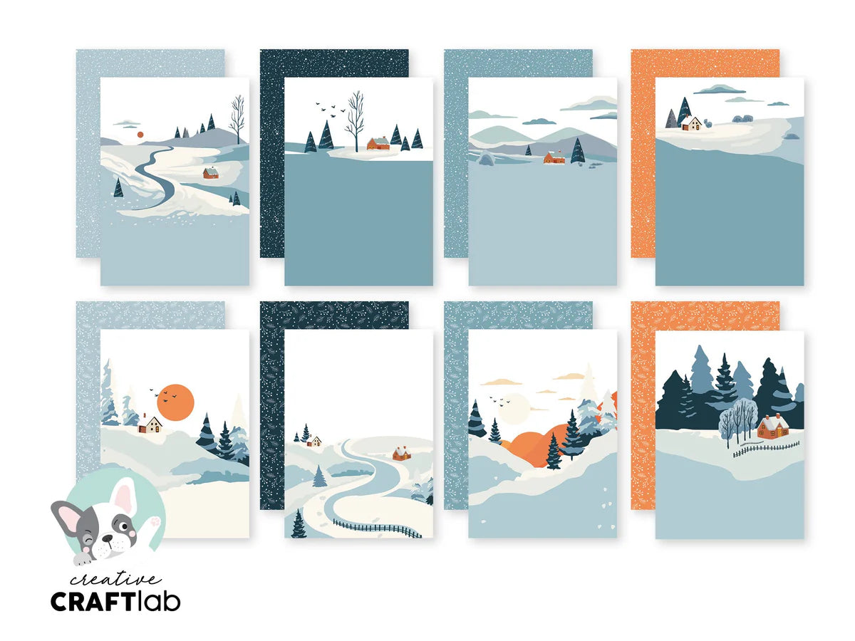 CCL Design Paper Pad Winter Landscape - A5 - 5.8X8.3