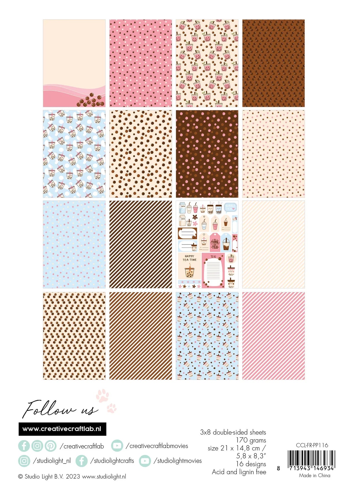 CCL Paper Pad Bubble Tea - A5 - 5.8X8.3