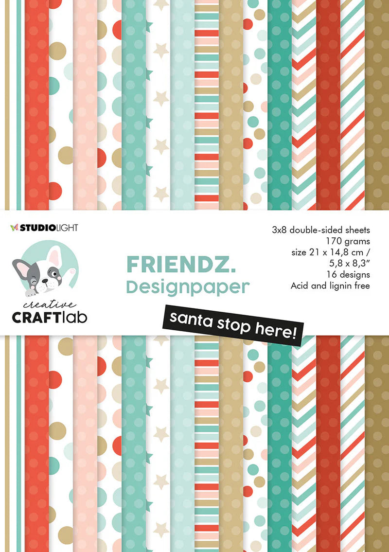 CCL Paper Pad Santa Stop Here - A5 - 5.8X8.3