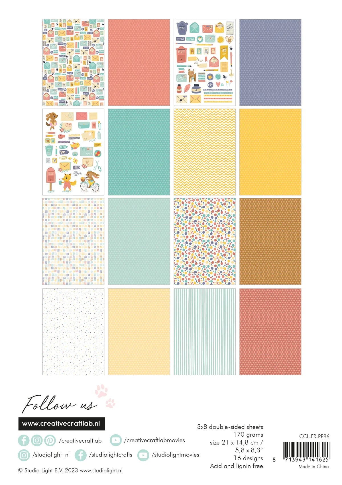 CCL Paper Pad Snailmail- A5 - 5.8X8.3