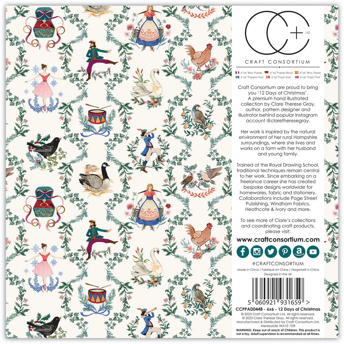 12 Days Of Christmas - 6x6 Paper Pad