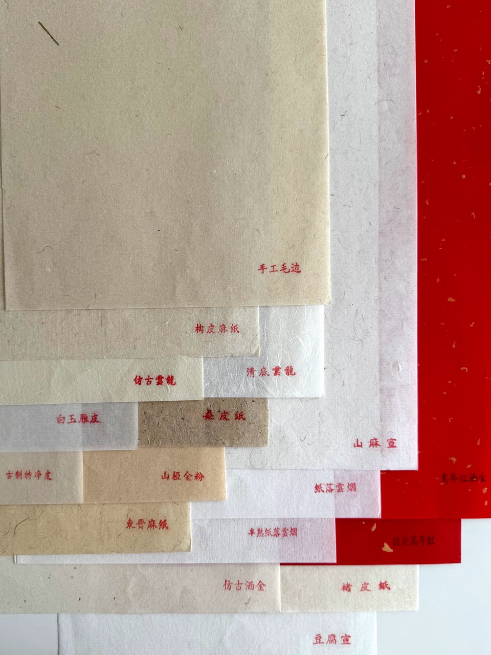 Calligraphy Xuan Paper Sample Set 书法纸样