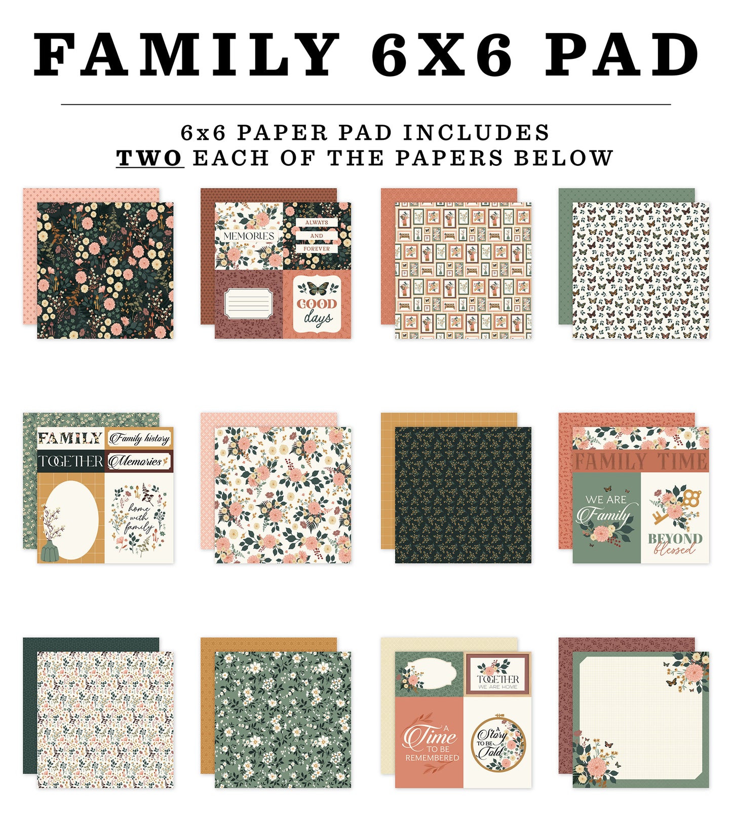 Family 6x6 Paper Pad