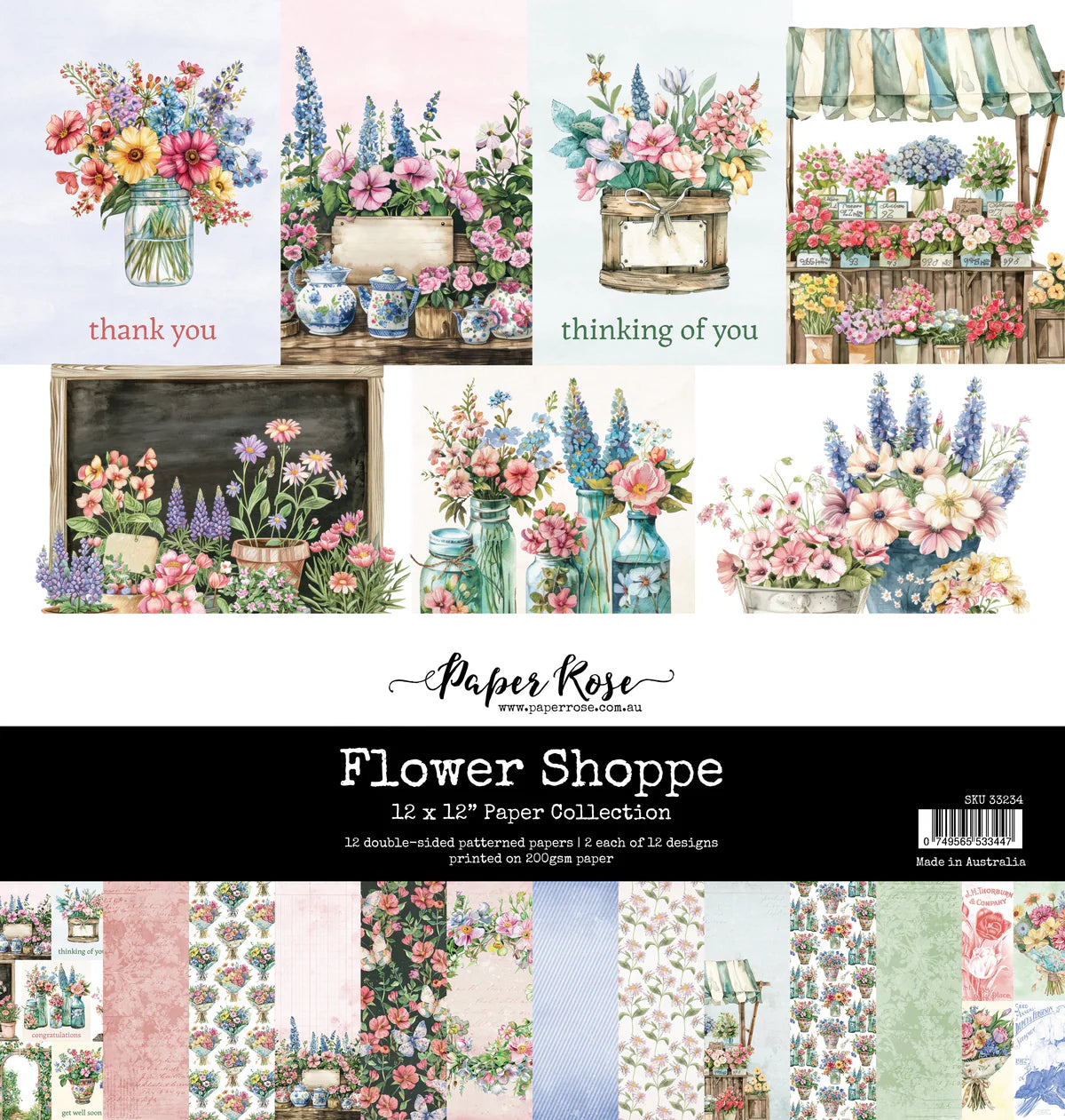 Flower Shoppe 12x12 Paper Collection