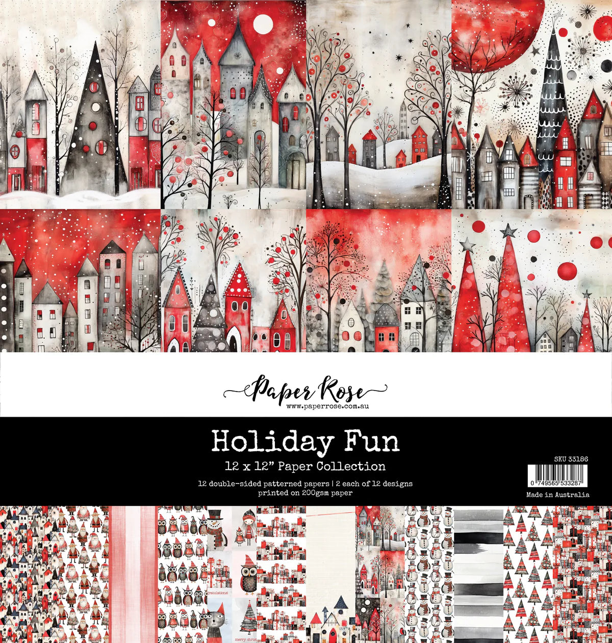 Holiday Fun 12x12 Paper Collection