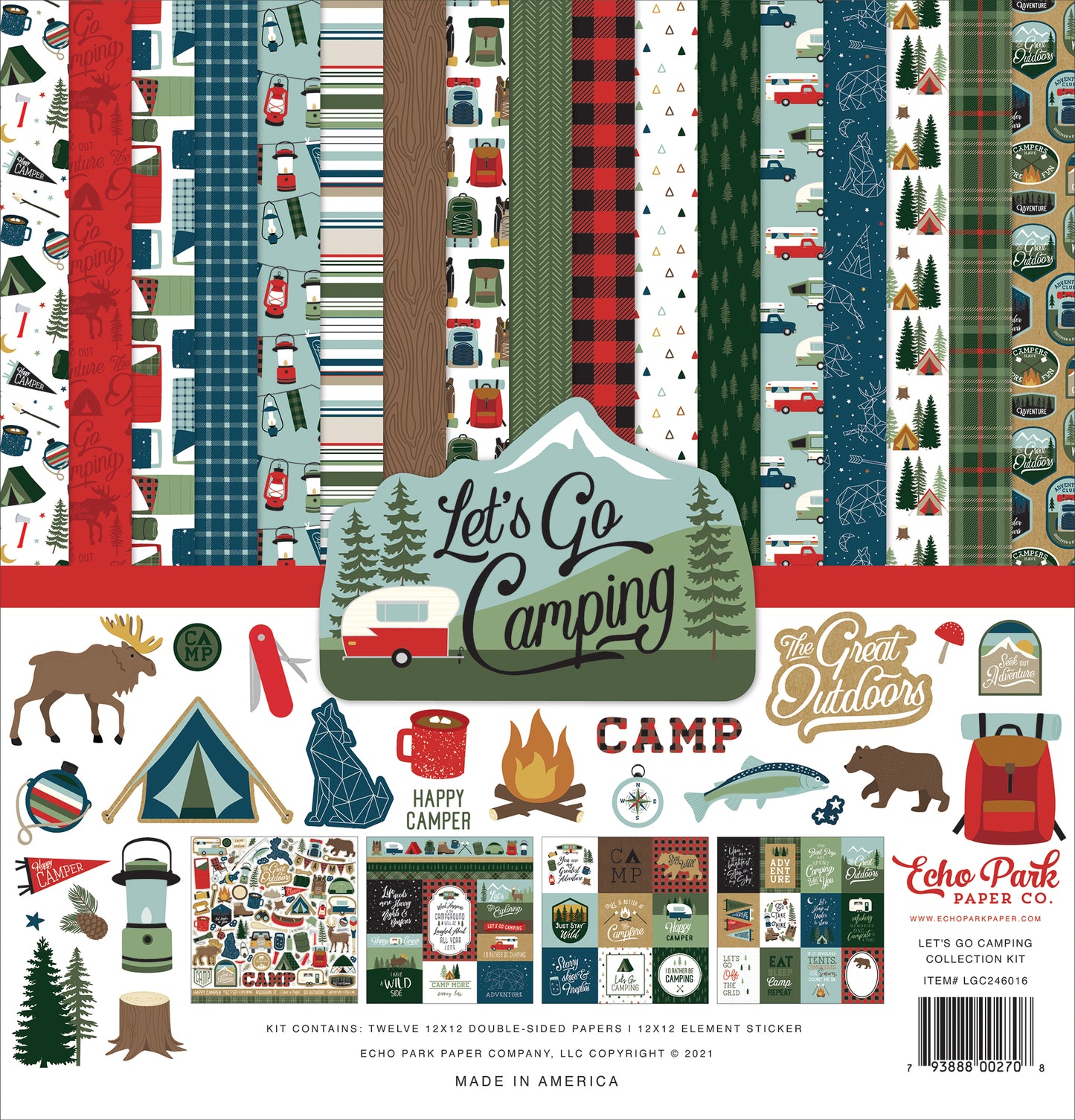 Let’s Go Camping 12x12 Collection Kit