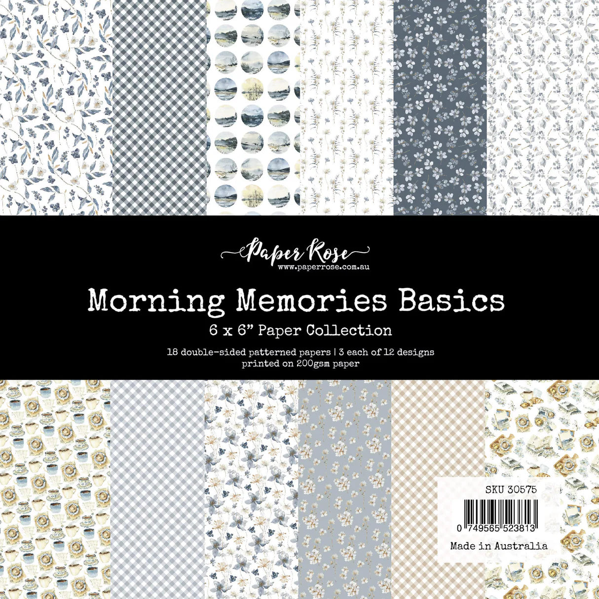 Morning Memories Basics 6x6 Paper Collection