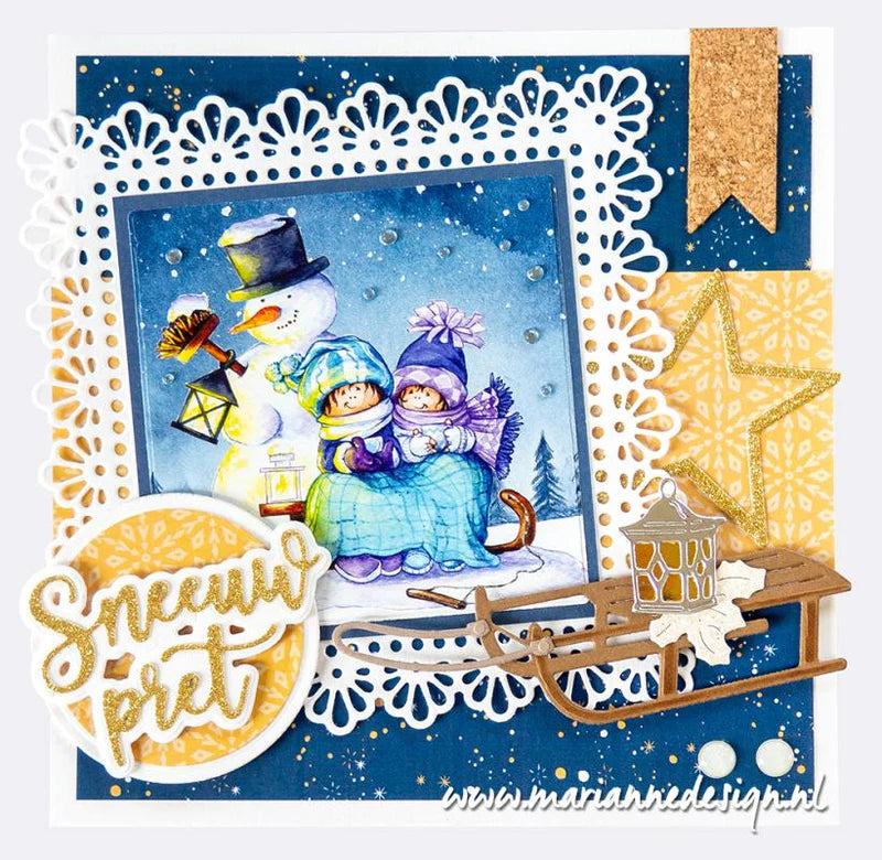 Marianne Design A4 纸垫 - Winter Hygge