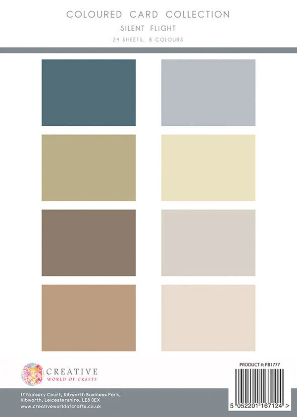 The Paper Boutique Silent Flight Colour Card Collection-A4