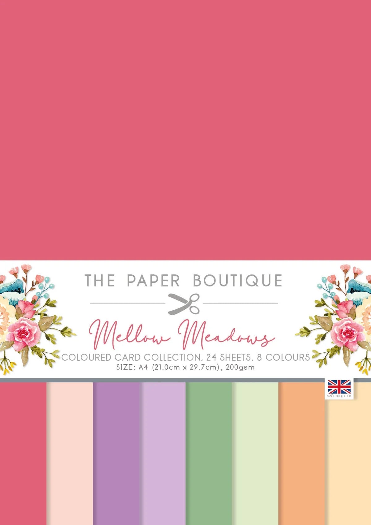 The Paper Boutique Mellow Meadows Colour Card Collection-A4