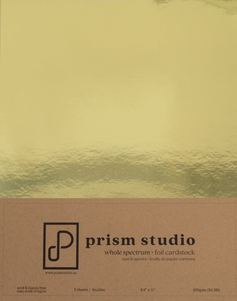 8.5X11 Whole Spectrum Foil Cardstock, Wedding Band (5 Sheets)