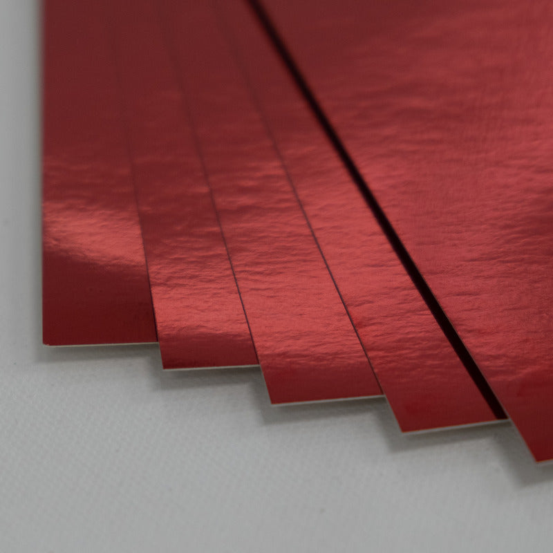 8.5X11 Whole Spectrum Foil Cardstock, Ruby (5 Sheets)