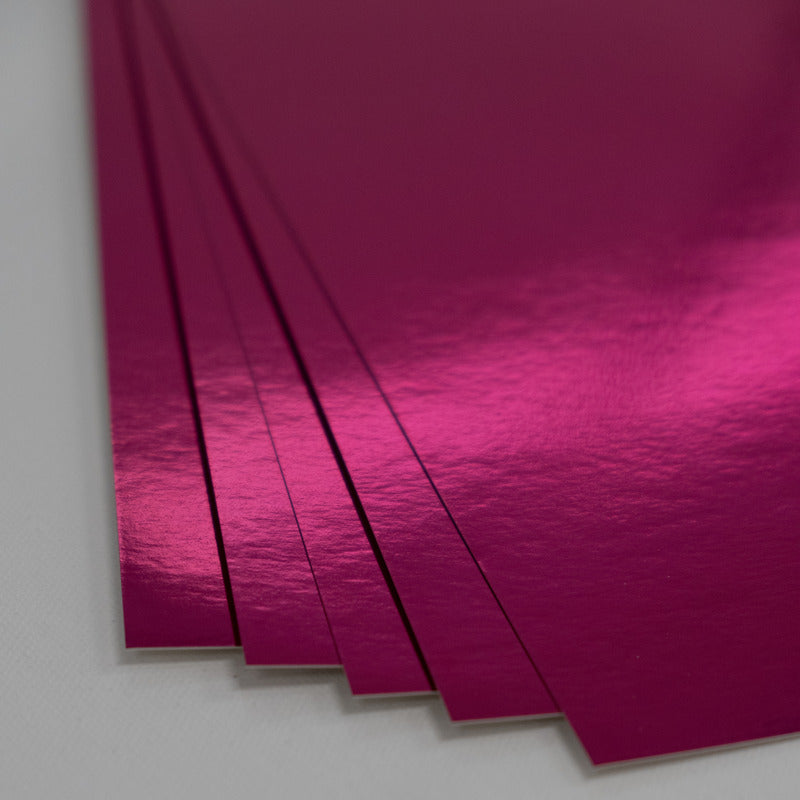 8.5X11 Whole Spectrum Foil Cardstock, Pink Tourmaline (5 Sheets)
