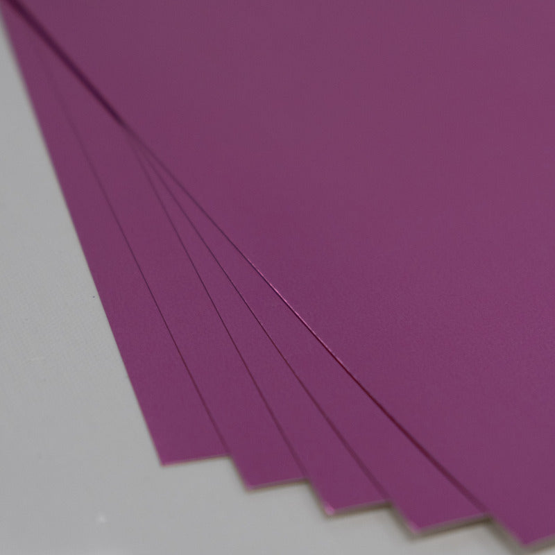 8.5X11 Whole Spectrum Foil Cardstock, Rubellite (5 Sheets)