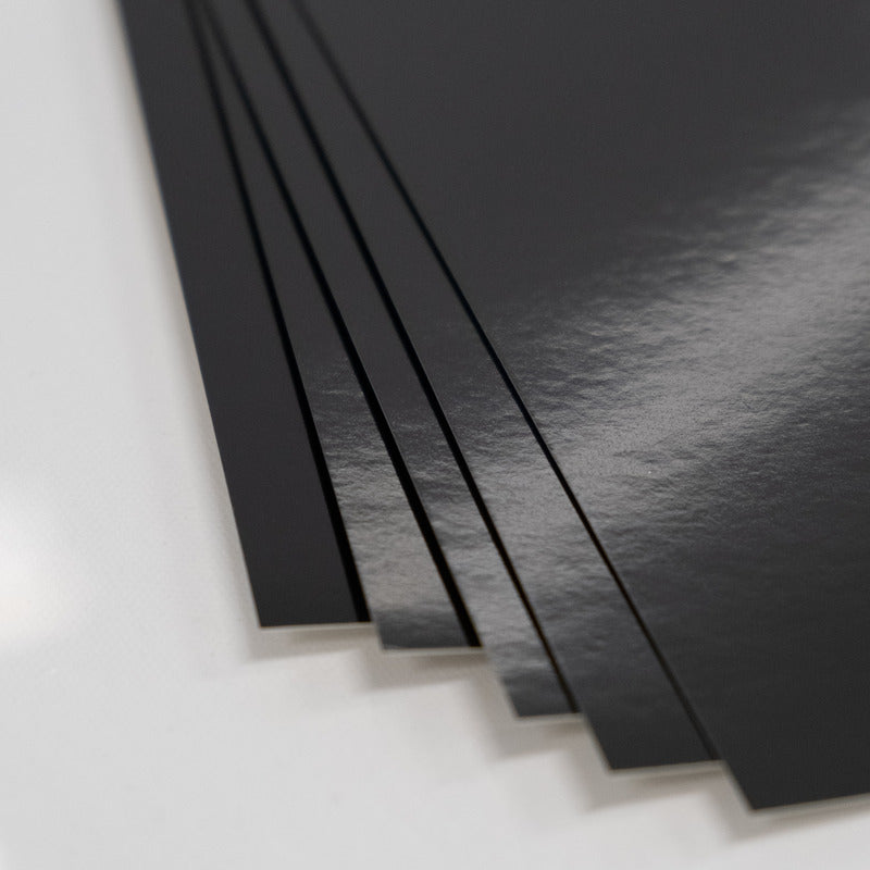 8.5X11 Whole Spectrum Foil Cardstock, Obsidian (5 Sheets)