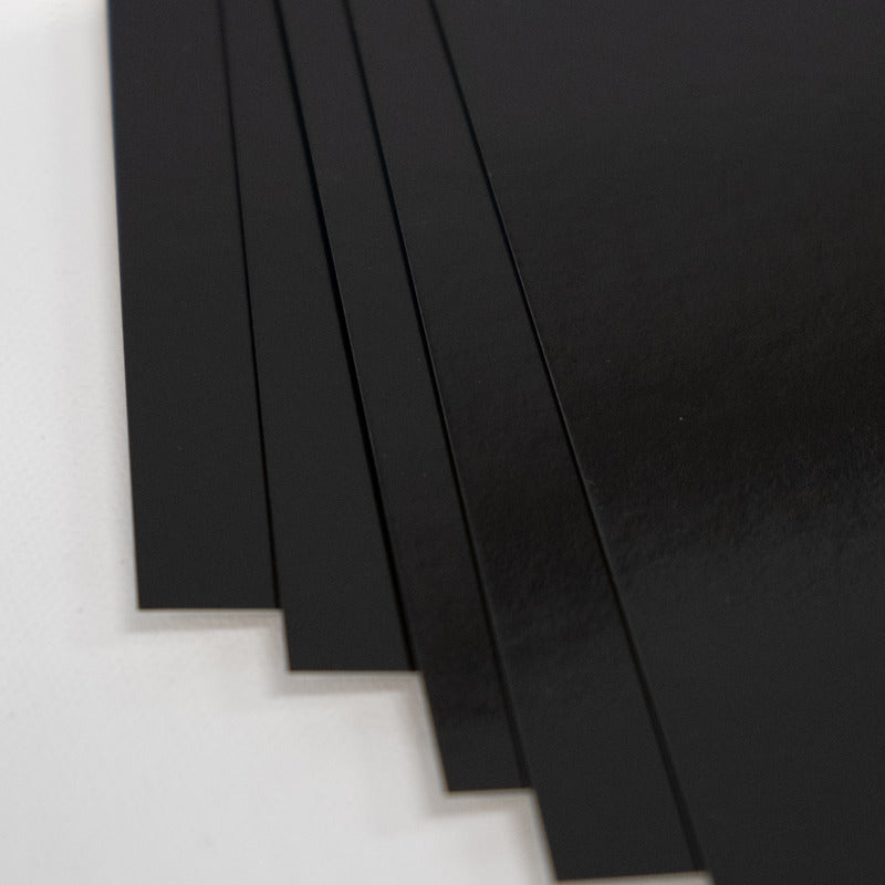 8.5X11 Whole Spectrum Foil Cardstock, Obsidian (5 Sheets)