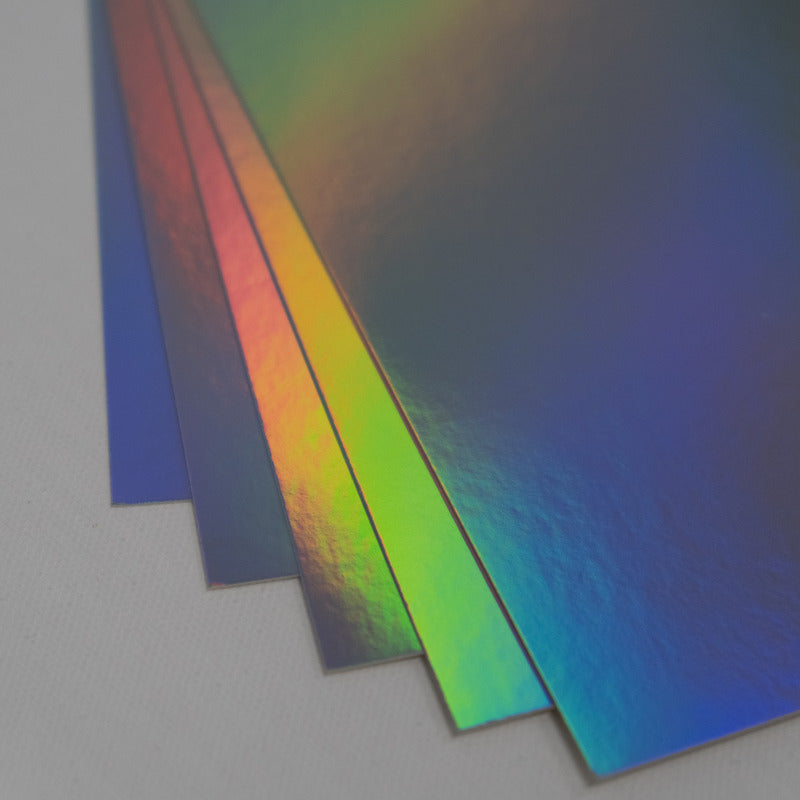 8.5X11 Whole Spectrum Foil Cardstock, Holographic (5 Sheets)