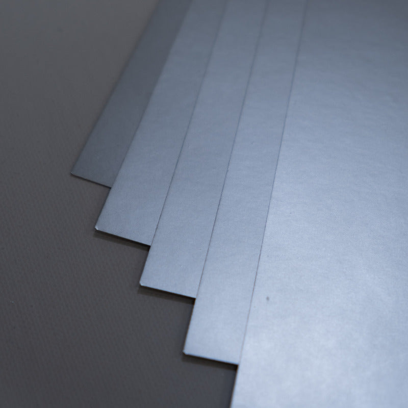 8.5X11 Whole Spectrum Foil Cardstock, Brushed Silver (5 Sheets)