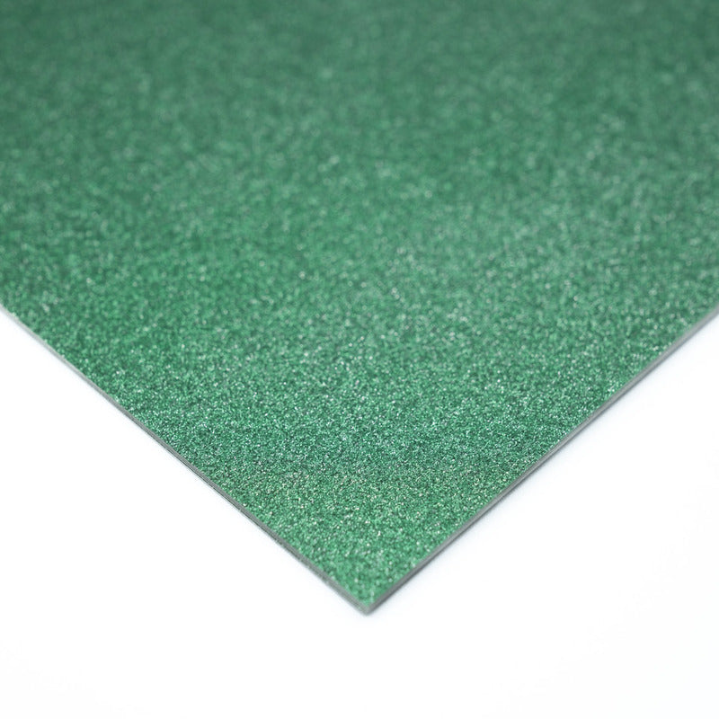8.5x11 Whole Spectrum Glitter Cardstock, Emerald (5 sheets)