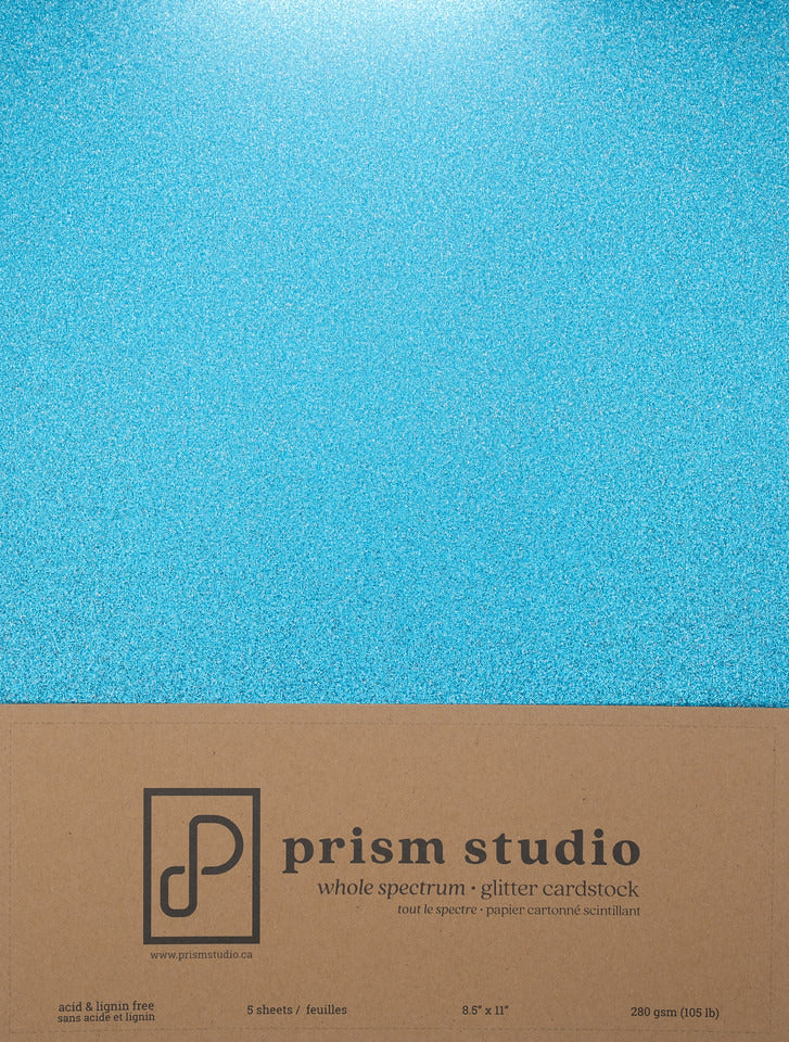 8.5x11 Whole Spectrum Glitter Cardstock, Tanzanite (5 sheets)