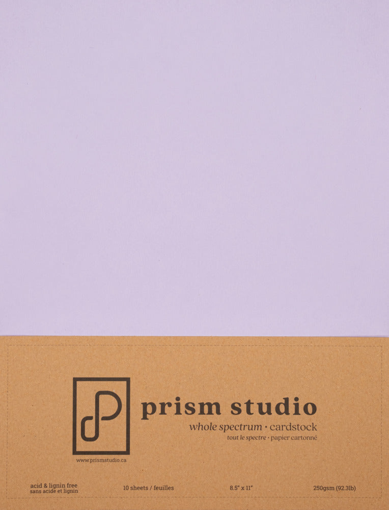 8.5X11 Whole Spectrum Smooth Cardstock, 92lb - Wisteria (10 Sheets)