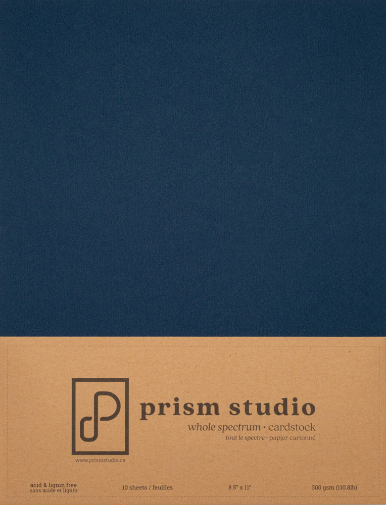 8.5X11 Whole Spectrum Smooth Cardstock, 110lb - Blueberry Hill (10 Sheets)