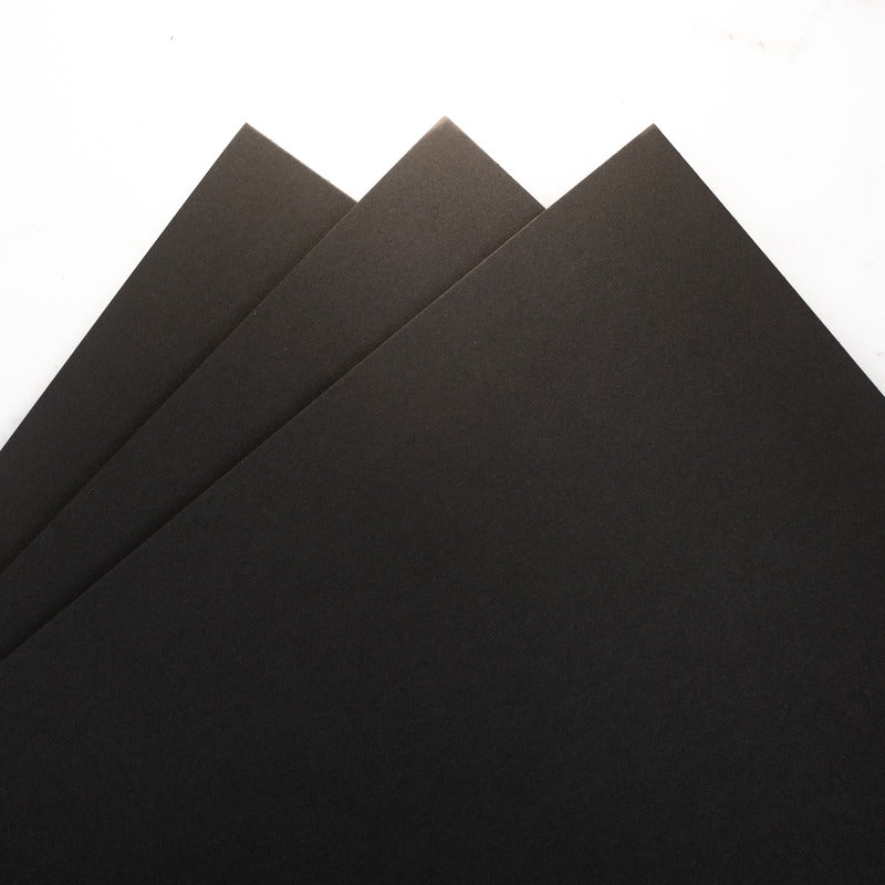 8.5X11 Whole Spectrum Smooth Cardstock, 110lb - Simply Black (10 Sheets)