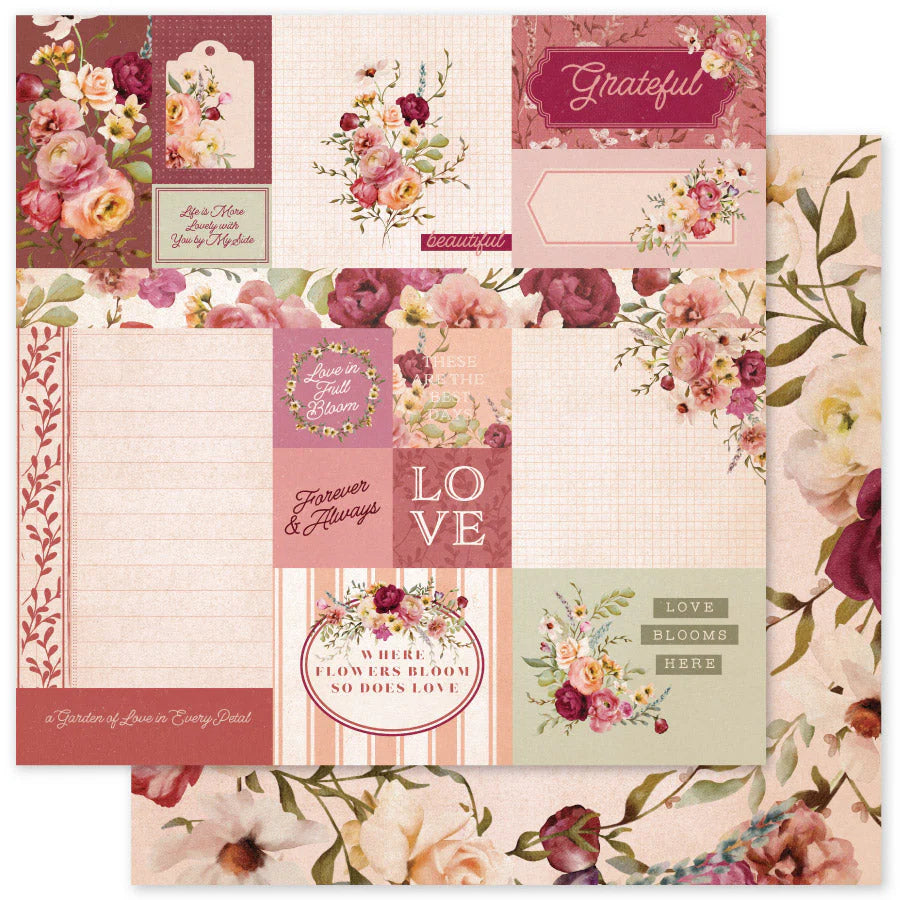 Vintage Rose Basics 6x6 Paper Collection