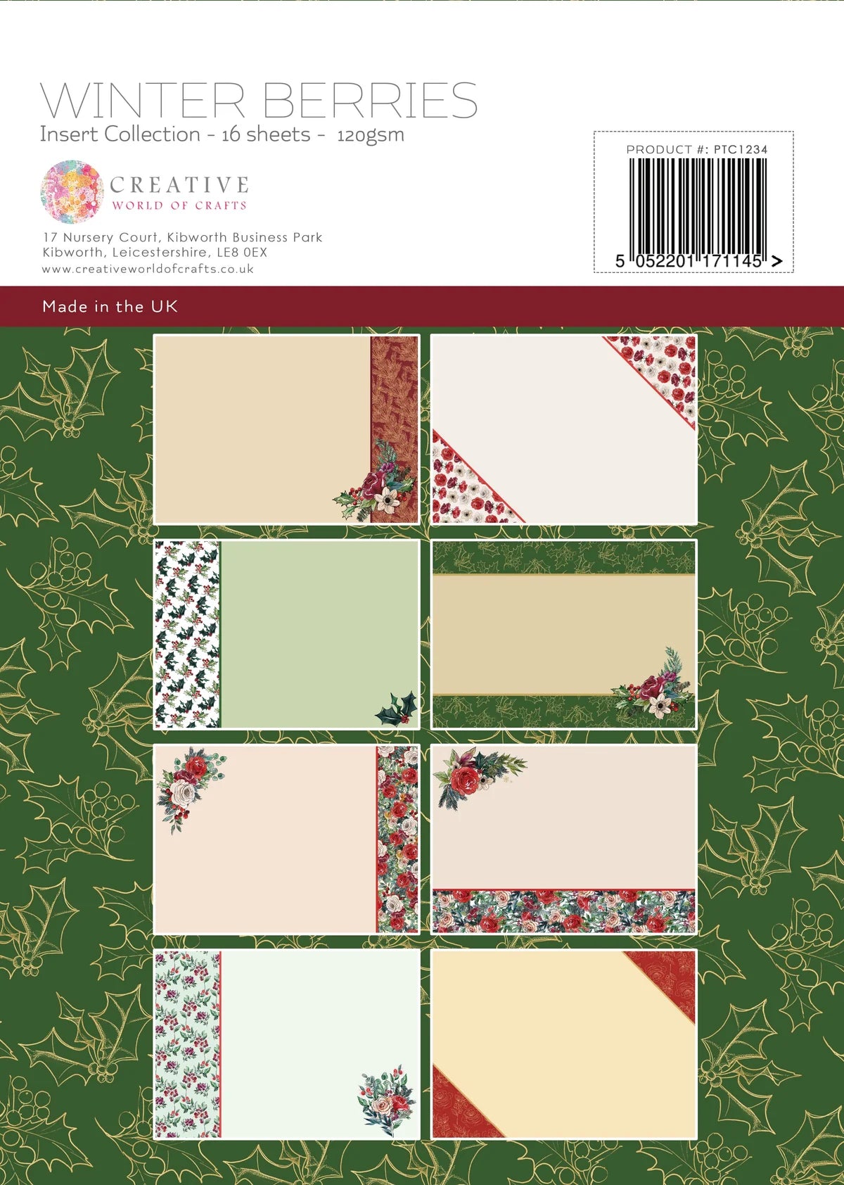 The Paper Tree Winter Berries A4 Insert Collection