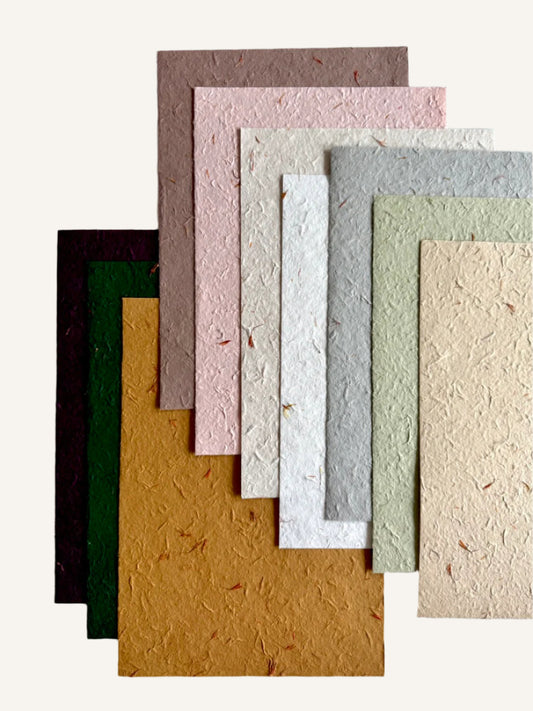 Handmade Flower Petal Paper Pack