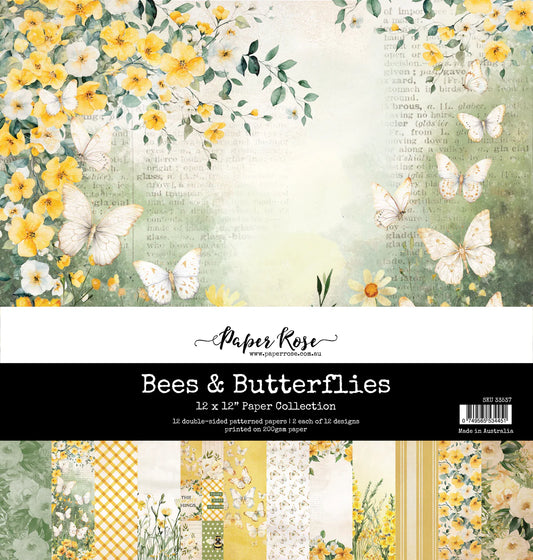Bees & Butterflies 12x12 Paper Collection