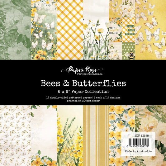 Bees & Butterflies 6x6 Paper Collection