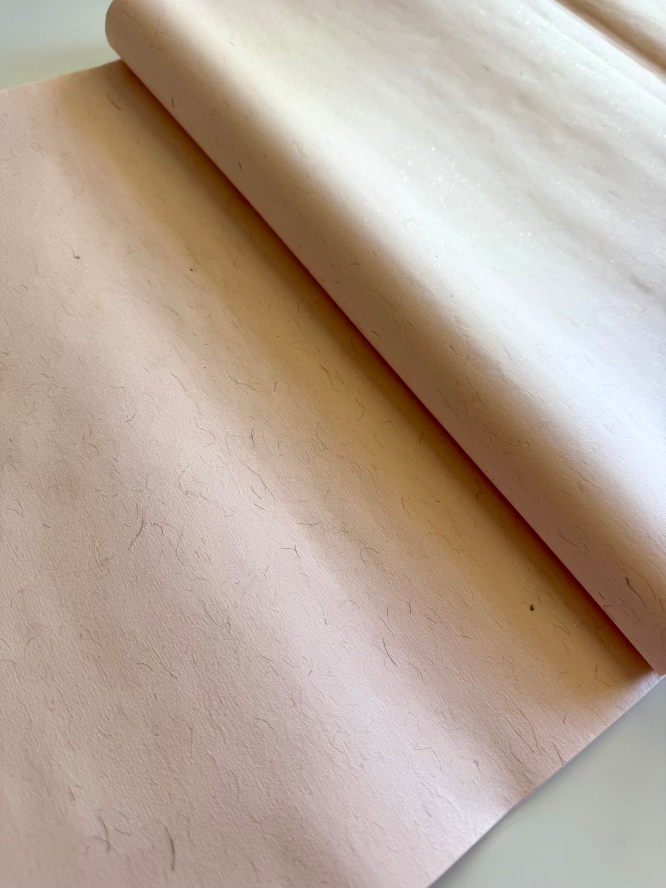 Premium Xuan Paper Sampler - Blushing Peach Hemp Xuan(桃烟浅染) - 20 Sheets