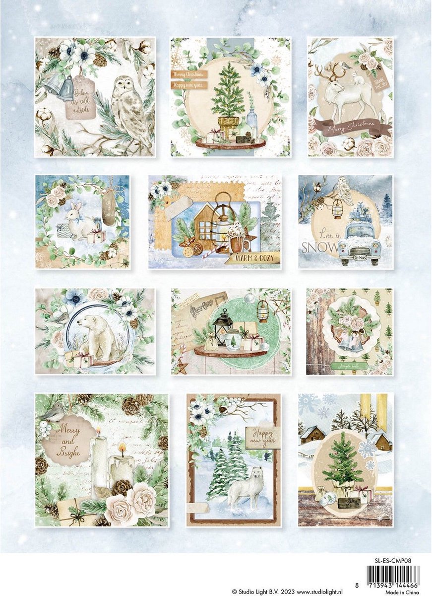 Card Making Pad - Let it Snow