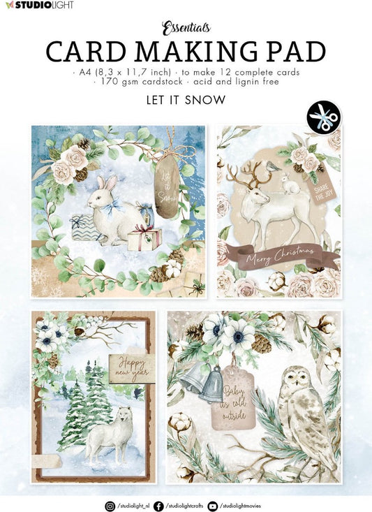 Card Making Pad - Let it Snow