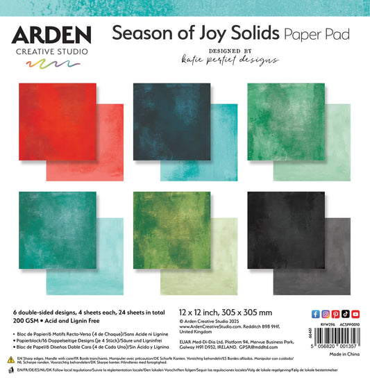 Season of Joy Solids 12 x 12in Paper Pad
