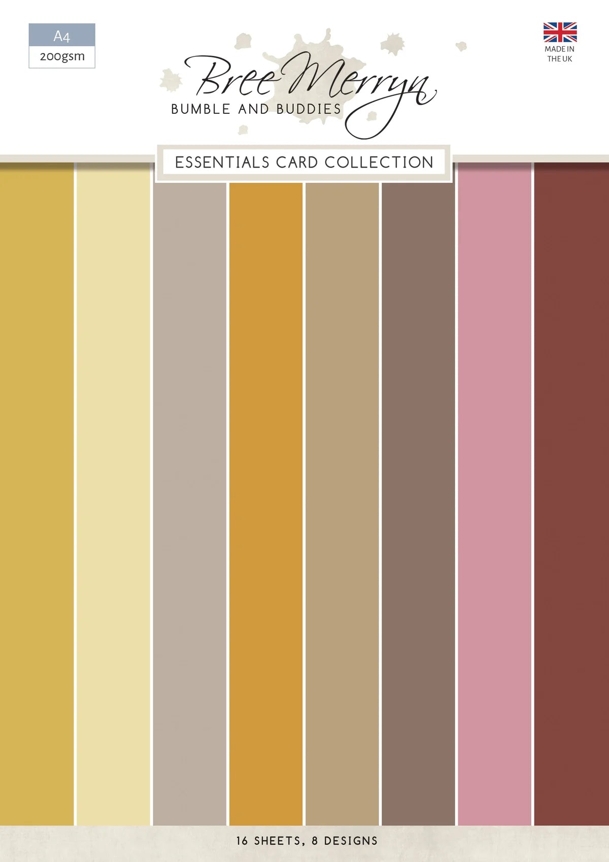 Bree Merryn Bumble and Buddies Essentials Card Collection with color swatches on a white background