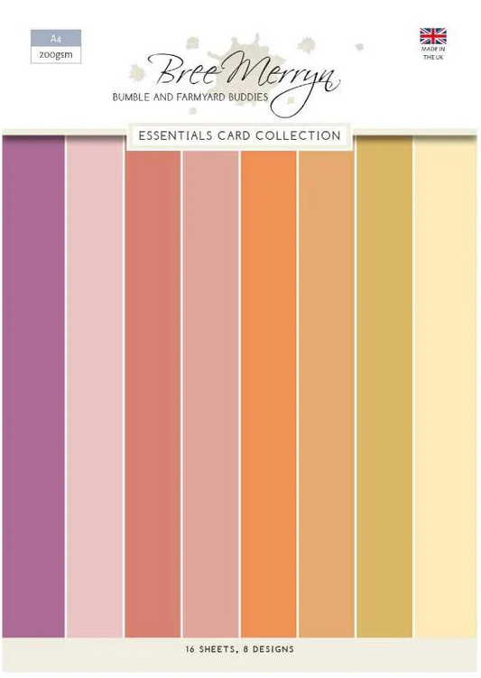 Bree Merryn card collection with color swatches on a white background