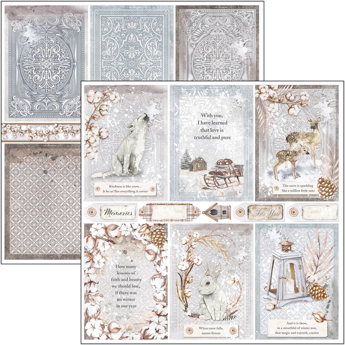 Cozy Moments Patterns Pad 12x12 - 12 Papers