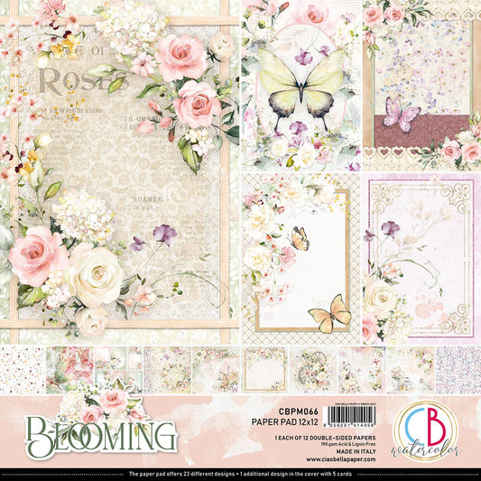 Blooming Patterns Pad 12x12 - 12 Papers