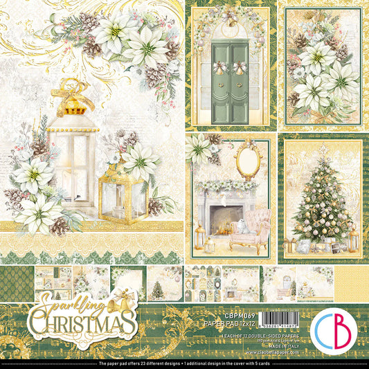 Sparkling Christmas Paper Pad 12x12 - 12 Papers