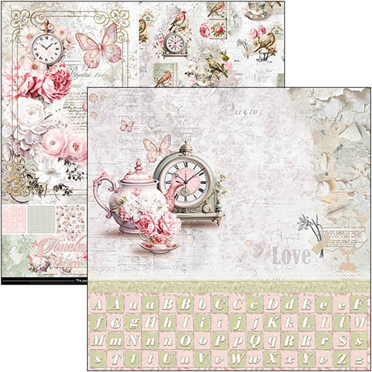 Timeless Moments Patterns Pad 12x12 - 8 Papers