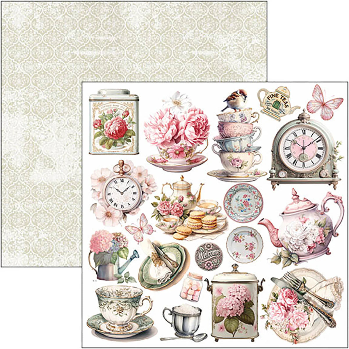 Timeless Moments Patterns Pad 12x12 - 8 Papers