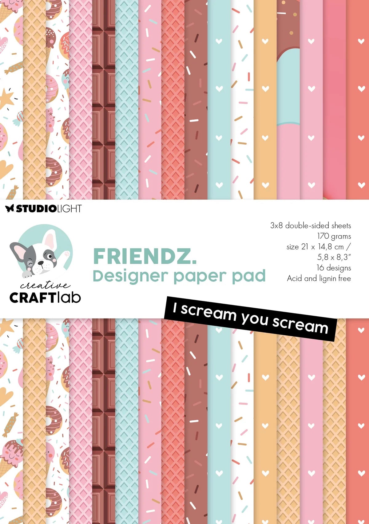 CCL Paper Pad I Scream You Scream - A5 - 5.8X8.3